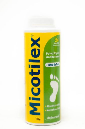 Imagen de TALCOS MICOTILEX ANTIBACTERIAL MENTA 120 G