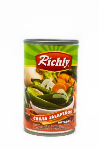 Imagen de CHILE RICHLY JALAPEÑO MITADES 80.00 G