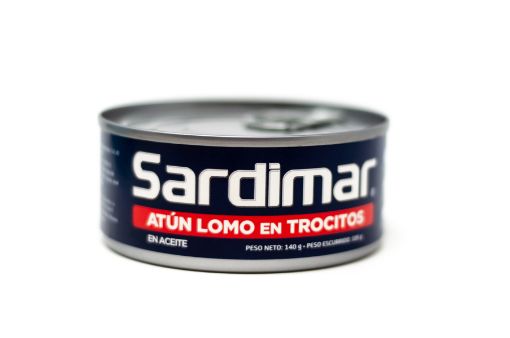 Imagen de ATÚN SARDIMAR LOMO EN TROCITOS EN ACEITE 105 G