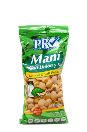 Imagen de MANI PRO CON LIMON Y SAL 80 G