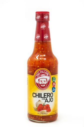 Imagen de CHILERO TÍO PELÓN CON AJO PICANTE MEDIO 307 G