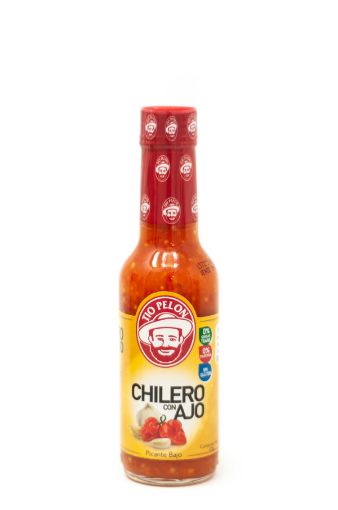 Imagen de CHILERO TÍO PELÓN CON AJO PICANTE MEDIO 155 G