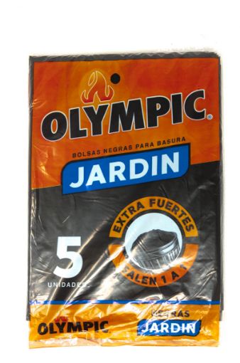 Imagen de BOLSA OLYMPIC PARA BASURA NEGRA JARDIN 5 UND