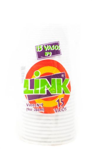 Imagen de VASO LINK PLÁSTICO DESECHABLE N° 9 15 UND