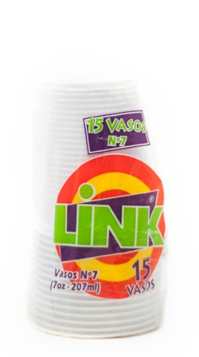 Imagen de VASO LINK PLÁSTICO DESECHABLE N° 7 15 UND