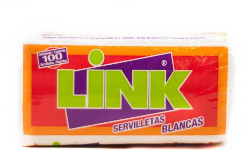 Imagen de SERVILLETA  LINK BLANCA 100 UND 