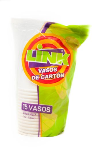 Imagen de VASO LINK DE CARTÓN DESECHABLE N° 7 15 UND