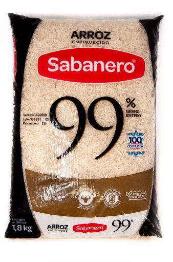 Imagen de ARROZ SABANERO ENRIQUECIDO 99% GRANO ENTERO  1800.00 G