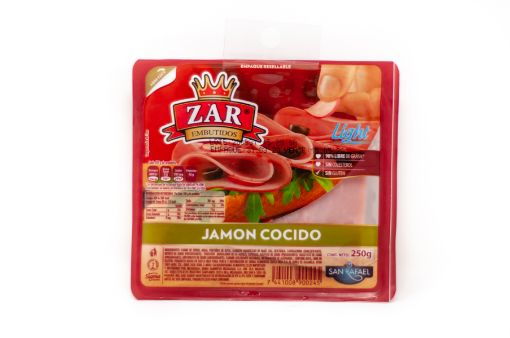 Imagen de JAMON ZAR COCIDO LIGHT DE CERDO 250 G