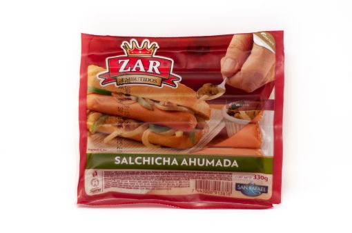 Imagen de SALCHICHAS ZAR AHUMADA PARA HOT DOG DE CERDO 