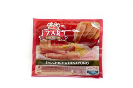 Imagen de SALCHICHAS ZAR DE DESAYUNO ESPECIAL DE CERDO 330.00 UND