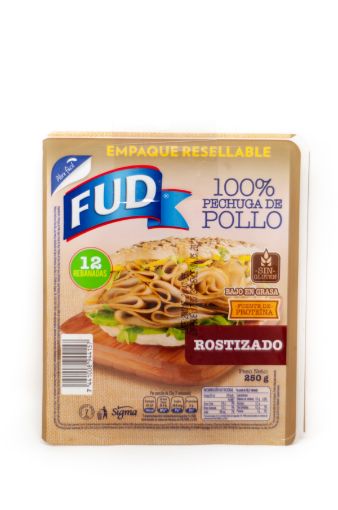 Imagen de JAMON FUD COCIDO DE PECHUGA DE POLLO ROSTIZADO 250 G