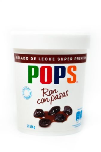 Imagen de HELADO POPS RON CON PASAS 536.00 G