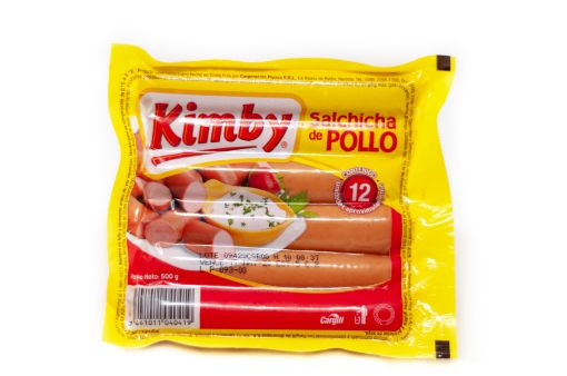 Imagen de SALCHICHAS KIMBY DE POLLO 500 G