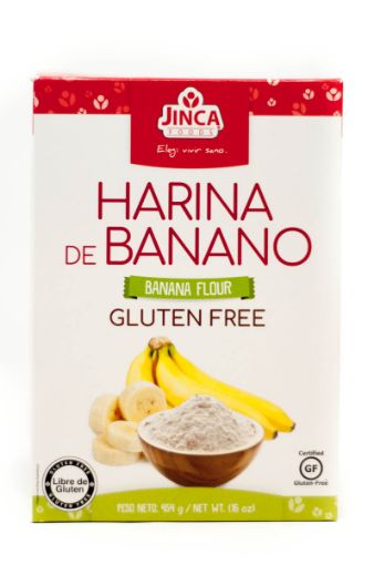 Imagen de HARINA DE BANANO JINCA FOODS SIN GLUTEN 454.00 G