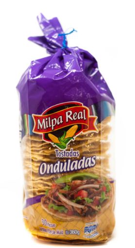 Imagen de TOSTADAS MILPA REAL ONDULADAS  360 G