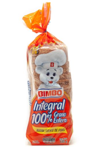 Imagen de PAN CUADRADO BIMBO INTEGRAL 100% GRANO ENTERO 530 G