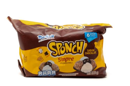 Imagen de GALLETA MARINELA SPONCH SABOR CHOCOLATE 6 UND 360 g 