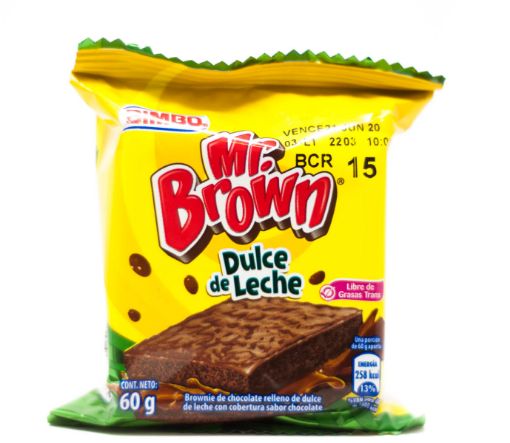 Imagen de BROWNIE BIMBO MR. BROWN DE DULCE DE LECHE 60 G 