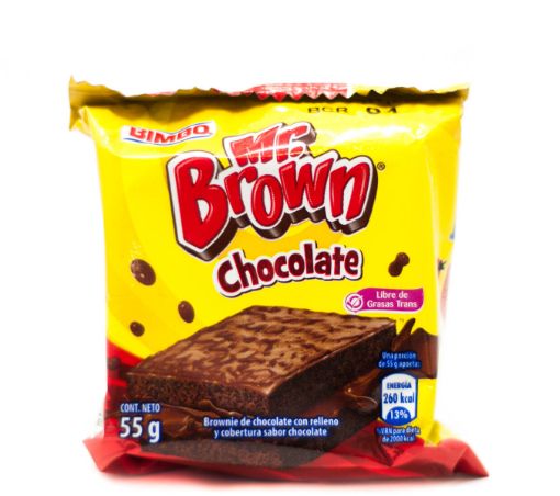 Imagen de BROWNIE BIMBO MR. BROWN DE CHOCOLATE 55 G