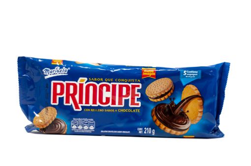 Imagen de GALLETAS MARINELA PRINCIPE VAINILLA 210 G