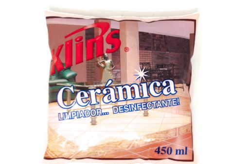 Imagen de LIMPIADOR Y DESINFECTANTE KLINS CERAMICA BIODEGRADABLE AROMA CITRICOS  450 ml 