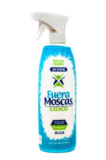 Imagen de REPELENTE FUERA MOSCAS DE INSECTOS ORGANICO EXENOS BIODEGRADABLE 500.00 ML