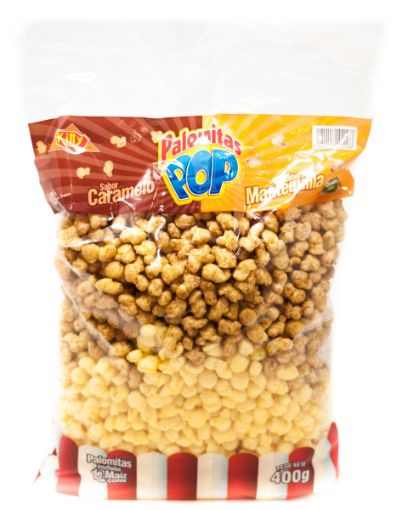 Imagen de PALOMITAS DE MAIZ KITTY POP SABOR CARAMELO -MANTEQUILLA 400 G