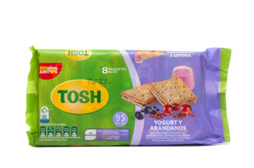 Imagen de GALLETA TOSH YOGURT Y ARANDANOS 8 UND 165 G