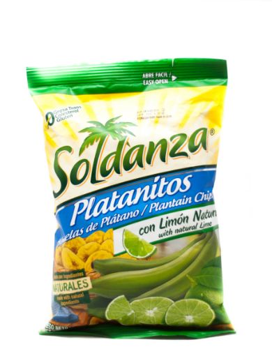 Imagen de HOJUELAS DE PLATANO SOLDANZA PLATANITOS CON LIMON NATURAL 71 G