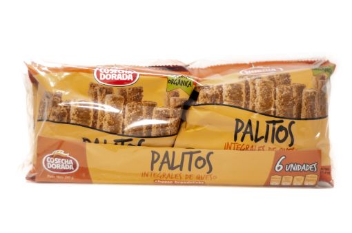 Imagen de PALITOS COSECHA DORADA INTEGRALES DE QUESO 6 UND 240.00 G