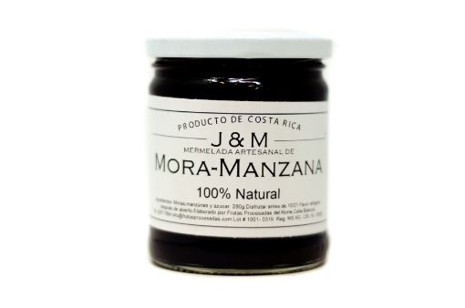 Imagen de MERMELADA J&M DE MORA & MANZANA ARTESANAL 100% NATURAL 280 g 