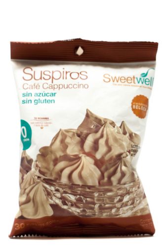 Imagen de SUSPIROS SWEETWELL CAFE CAPPUCCINO SIN AZÚCAR 15 G