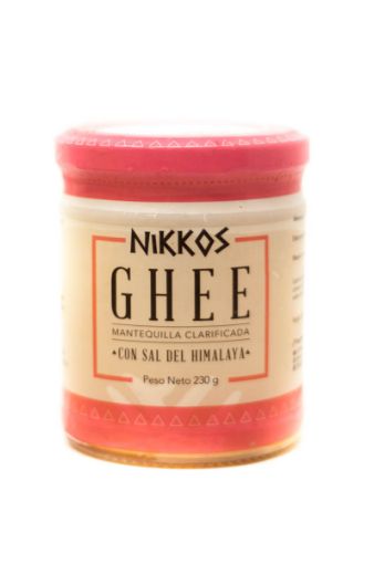 Imagen de MANTEQUILLA CLARIFICADA NIKKOS GHEE CON SAL DE HIMALAYA 230 g 