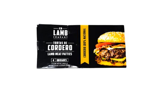 Imagen de TORTAS HAMBURGUESA DE CORDERO CR LAMB CON ESPECIES 1/2 LB 4 UND 800 G