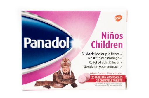 Imagen de ANALGÉSICO PANADOL PARA NIÑO 20 UND