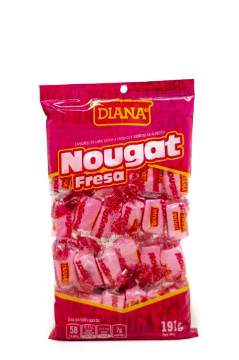 Imagen de TURRÓN NOUGAT DIANA FRESA 24 UND 191 G