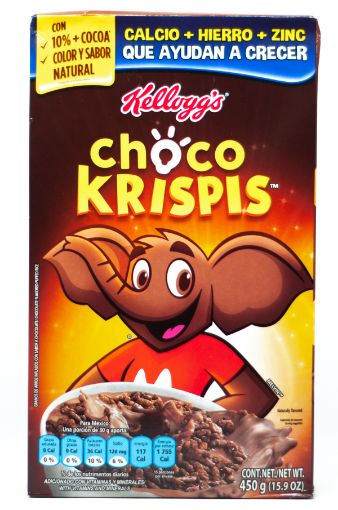 Imagen de CEREAL DE ARROZ KELLOGGS CHOCO KRISPIS SABOR CHOCOLATE CAJA 450 G