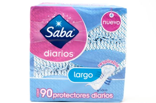 Imagen de PROTECTORES FEMENINOS SABA DIARIO LARGO 90 UND 