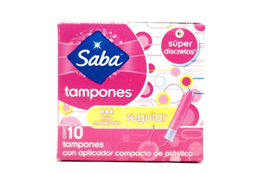 Imagen de TAMPONES FEMENINO SABA REGULAR 10 UND