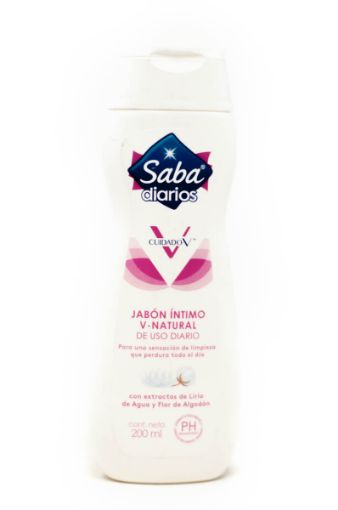 Imagen de JABÓN LÍQUIDO ÍNTIMO SABA V-NATURAL 200 ML