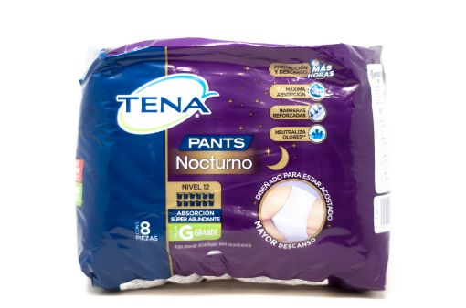 Imagen de ROPA INTERIOR TENA PANTS NOCTURNO DESECHABLE TALLA G 8 und 