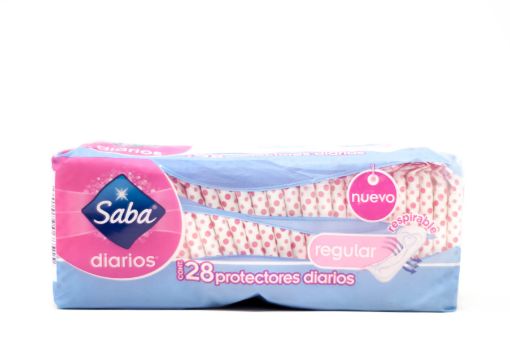 Imagen de PROTECTORES FEMENINOS DIARIOS SABA REGULAR 28.00 und 