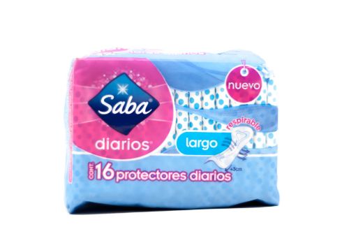 Imagen de PROTECTORES FEMENINOS SABA LARGO 16 UND