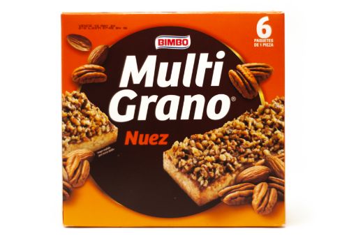 Imagen de BARRA MULTICEREAL BIMBO MULTIGRANO NUEZ 6 UND 204 G