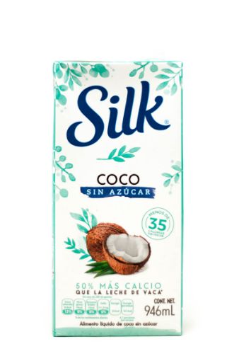 Imagen de BEBIDA DE COCO SILK 50% MAS CALCIO SIN AZUCAR 946 ML