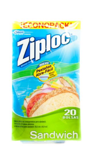 Imagen de BOLSA ZIPLOC PARA SANDWICH ECONOPACK 20 UND