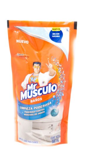 Imagen de LIMPIADOR MR MUSCULO PARA BAÑOS DOYPACK 500 ml 