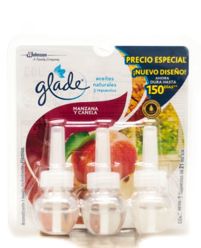 Imagen de AROMATIZANTE LIQUIDO  GLADE MANZANA  3 UND 63 