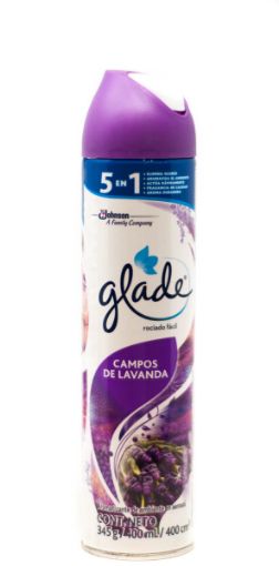 Imagen de AROMATIZANTE GLADE CAMPOS DE LAVANDA EN AEROSOL 400 ML